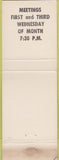 Matchbook Cover - Matchbook Cover Moose Lodge Middletown PA