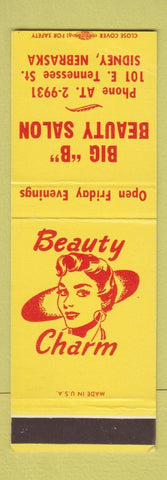 Matchbook Cover - Big B Beauty Salon Sidney NE girlie SAMPLE