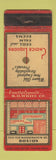 Matchbook Cover - Adams Houst Restaurant Boston MA WORN