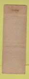 Matchbook Cover - Adams Houst Restaurant Boston MA WORN
