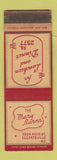 Matchbook Cover - Mary Burns Restaurant Eggertsville NY WORN SAMPLE