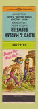 Matchbook Cover - Floyd Marlan Brewster Match Collectors Long Beach CA Hillbilly