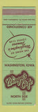 Matchbook Cover - Winga's Cafe Washington IA