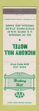 Matchbook Cover - Hickory Hill Motel Viroqua WI