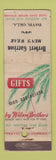 Matchbook Cover - Wilson Bros Men's Clothes Herbert Garrison Davis OK WEAR