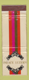 Matchbook Cover - Palace Luzern Zurich WEAR