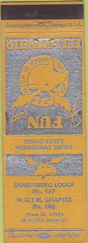 Matchbook Cover - Matchbook Cover Moose Lodge Sharpsburg PA