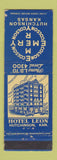 Matchbook Cover - Hotel Leon Hutchinson KS