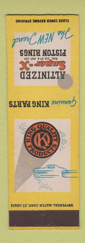 Matchbook Cover - Super X Piston Rings SAMPLE King Quality