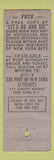 Matchbook Cover - Port Authority of New York City Map Folder WORN