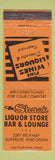 Matchbook Cover - Shack Liquor Store Bar Lounge Superior WI
