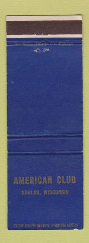 Matchbook Cover - American Club Kohler WI
