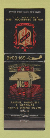 Matchbook Cover - Le Fevre Open Hearth White Sparrow Inn Vineland NJ
