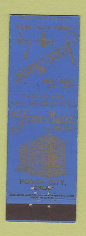 Matchbook Cover - Jens Marie Hotel Ponca City OK