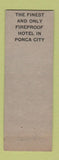 Matchbook Cover - Jens Marie Hotel Ponca City OK