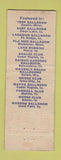 Matchbook Cover - Bob Herson and His Hillbillies Cedar Rapids IA WEAR