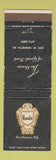 Matchbook Cover - Rund's Rochester NY
