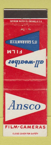 Matchbook Cover - Ansco Film Cameras Binghamton NY