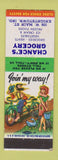 Matchbook Cover - Chance's Grocery Knightstown IN hillbilly