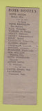 Matchbook Cover - Hotel Lafayette Boss Hotel Rockford IL WORN