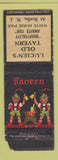 Matchbook Cover - Lucien's Old Tavern Berlin NJ WORN POOR STRIKER