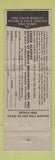 Matchbook Cover - Be An Announcer or DJ Training Careers Milwaukee WI