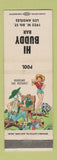 Matchbook Cover - Hi Buddy Bar Los Angeles CA billiards hillbilly WEAR