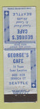 Matchbook Cover - George's Cafe Seattle WA
