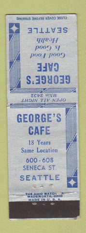 Matchbook Cover - George's Cafe Seattle WA