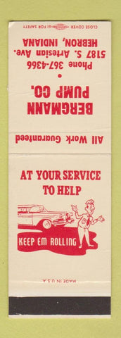 Matchbook Cover - Bergmann Pump Hebron IN SAMPLE