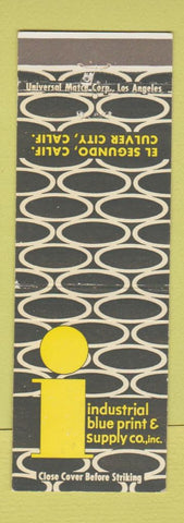 Matchbook Cover - Industrial Blue Print Supply Culver City CA El Segundo
