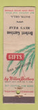 Matchbook Cover - Wilson Bros Men's Clothes Herbert Garrison Davis OK WORN