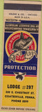 Matchbook Cover - Matchbook Cover Moose Lodge Coatesville PA