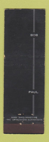 Matchbook Cover - Bob Paul Uptown Grill Utica NY MERCHANTS