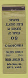 Matchbook Cover - Tholen Jewelry Hays KS 1945 WEAR