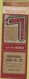 Matchbook Cover - Matchbook Cover Moose Lodge Coatesville PA WEAR