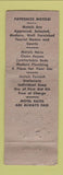 Matchbook Cover - American Motel Association East Orange NJ WORN