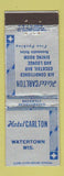 Matchbook Cover - Hotel Carlton Watertown WI