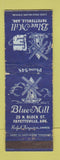 Matchbook Cover - Blue Mill Fayetteville AR low phone # WORN