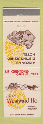 Matchbook Cover - Hotel Westward Ho Phoenix AZ