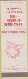 Matchbook Cover - Matchbook Cover Moose Lodge Coraopolis PA