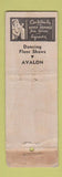 Matchbook Cover - Avalon Phoenix AZ Girlie WORN