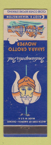 Matchbook Cover - Sahara Grotto Movper Indianapolis IN