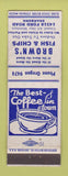 Matchbook Cover - Brown's Fish and Chips Detroit? WEAR