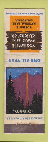 Matchbook Cover - Yosemite Park Curry Company CA