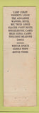 Matchbook Cover - Yosemite Park Curry Company CA