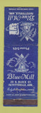 Matchbook Cover - Blue Mill Fayetteville AR low phone # WORN