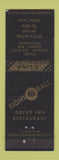 Matchbook Cover - Eight Ball Drive Inn Restaurant Dallas TX