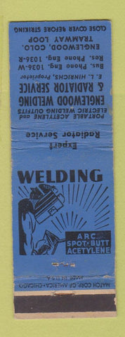 Matchbook Cover - Englewood Welding Radiator Englewood Colorado WEAR