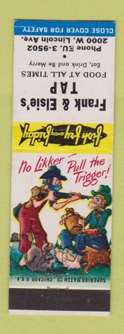 Matchbook Cover - Frank and Elsie's Tap hillbilly